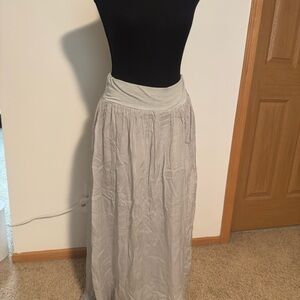 Elegant Gray Maxi Skirt